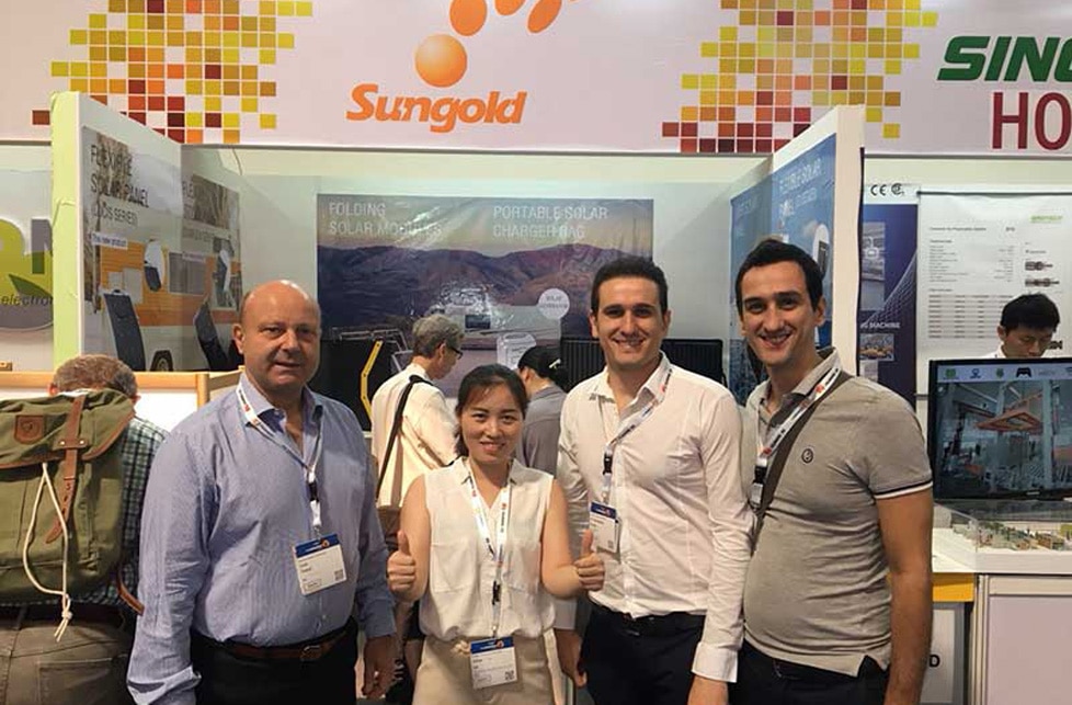 Sungold presents three new series solar panels at Intersolar Europe 2018