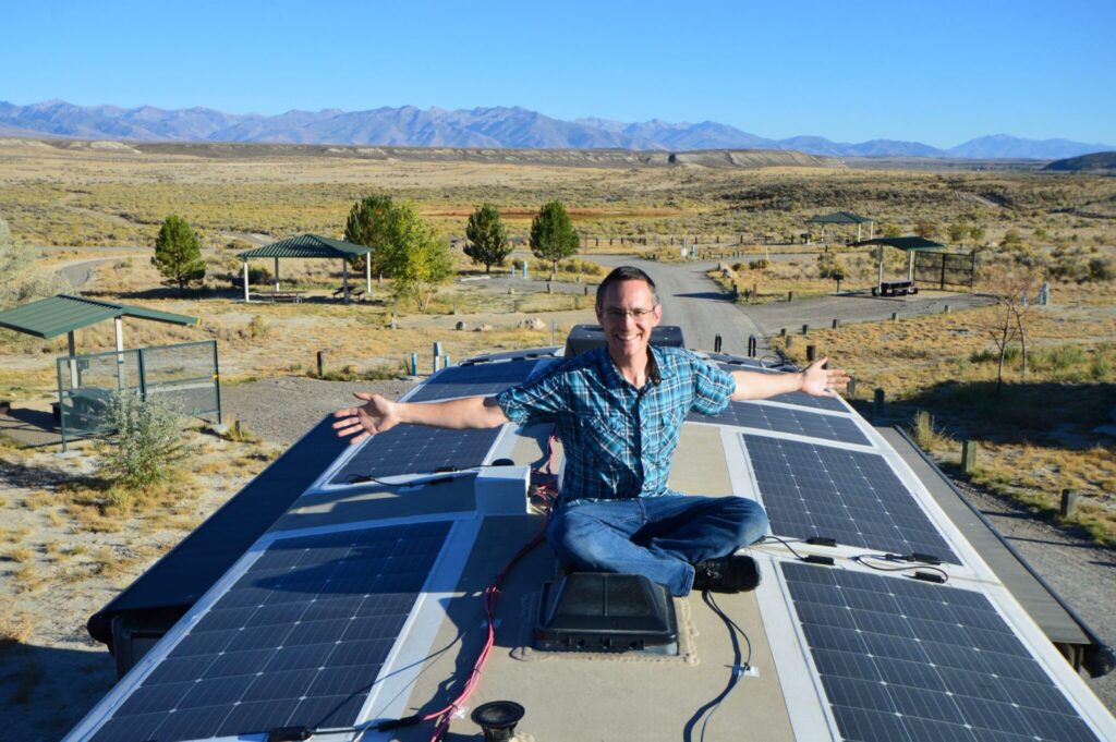 install flexible solar panel on rv roof