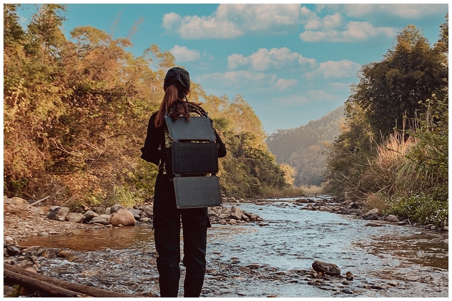 portable solar panel charger for hiking