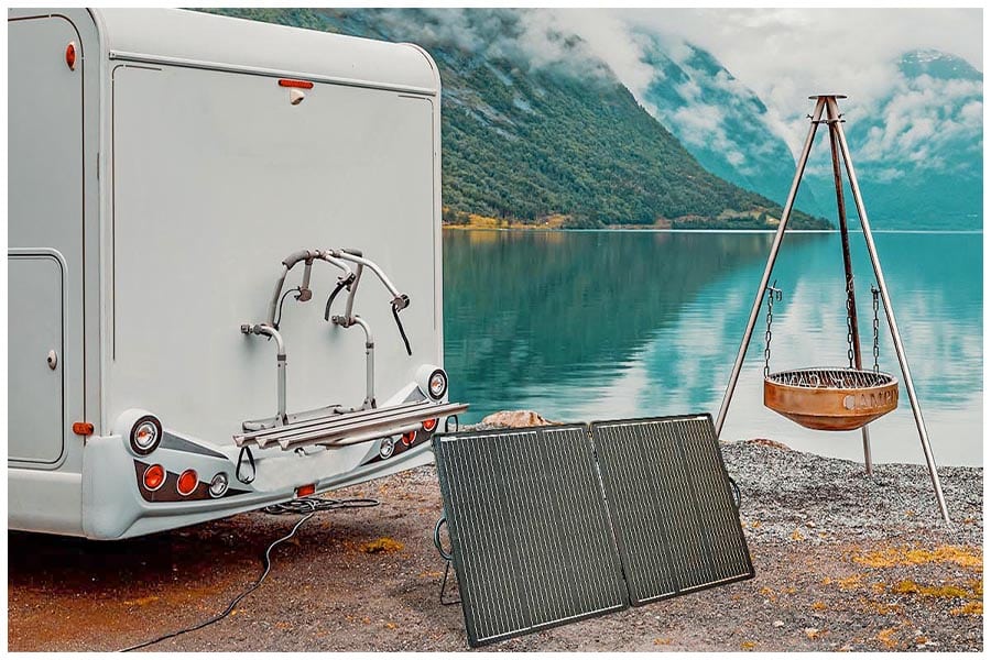 suitcase solar panels for rv