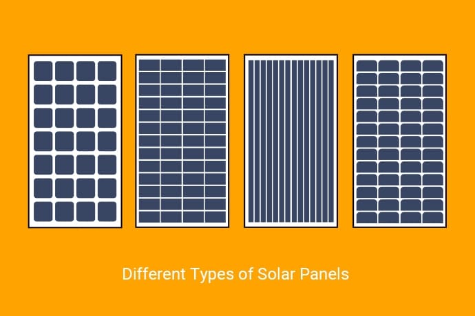 different types of solar panels