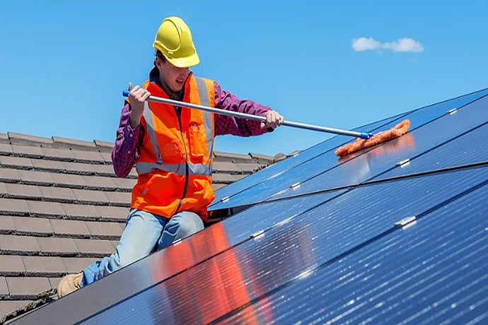 clean solar panels