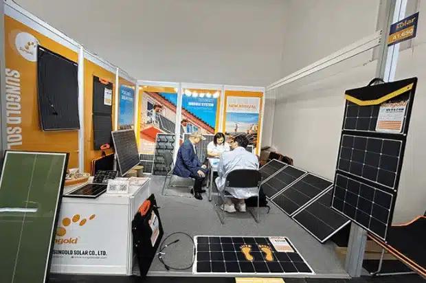 Exhibition showcases flexible solar panels that can be stepped on-tuya