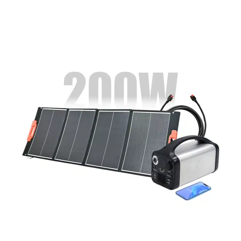 Mobile with power station solar Kits 4x50W