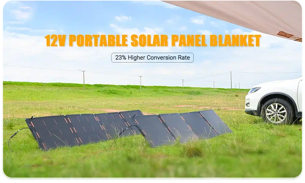 12V Portable Solar Panel Blanket 