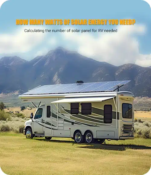 Calculating the number of solar panel for RV needed