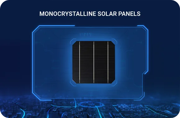 Monocrystalline solar panels