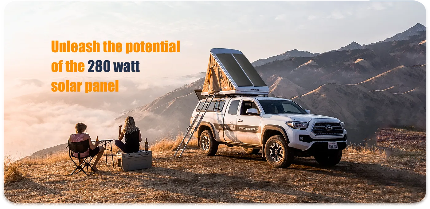 Unleash the potential of the 280 watt solar panel