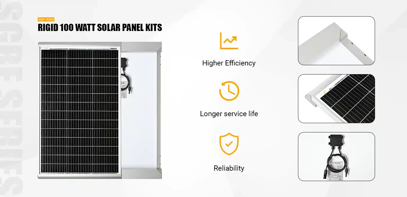 benefits of rigid 100 watt solar panel kits