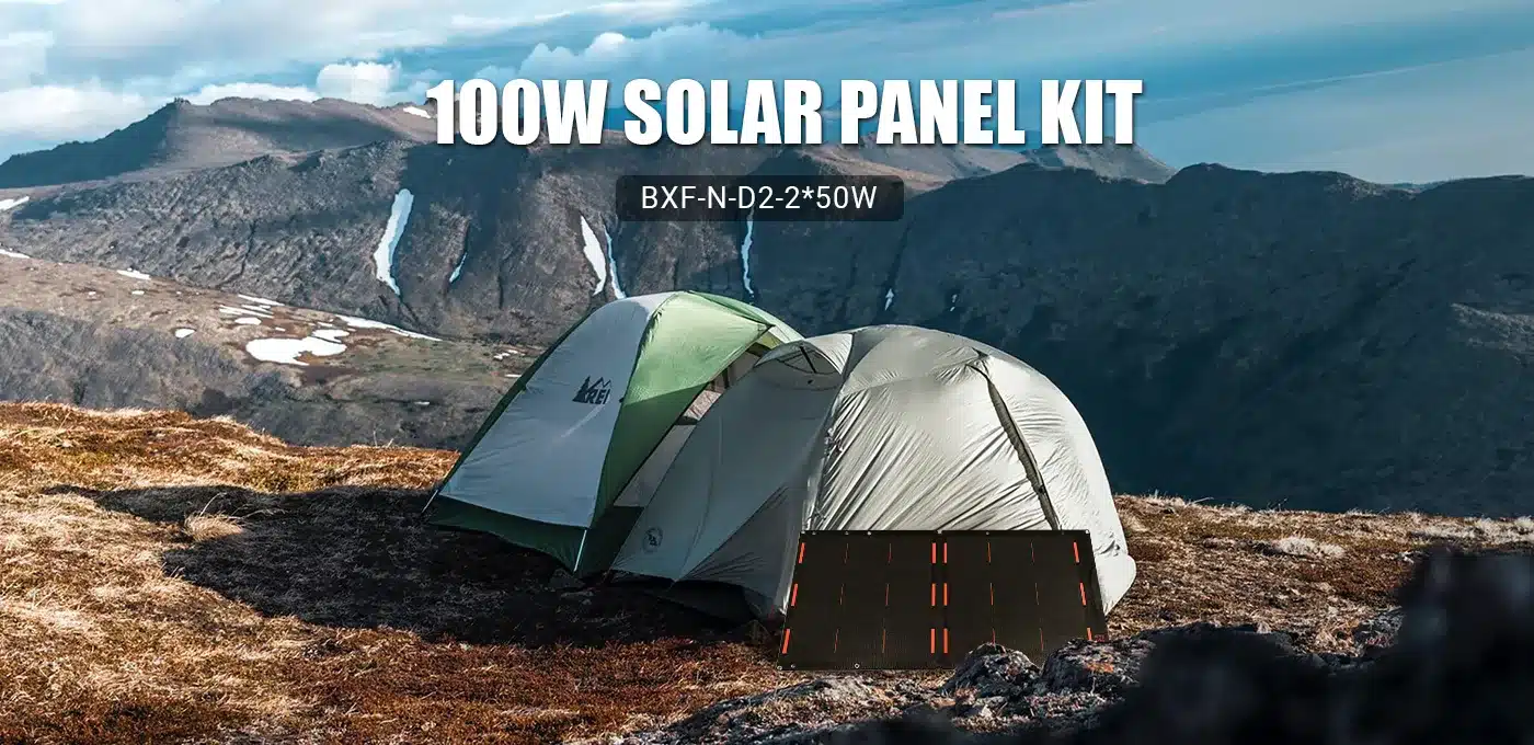How many amps of current does the 100W solar panel kit produce