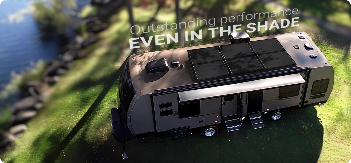 Outstanding performance even in the shade ​