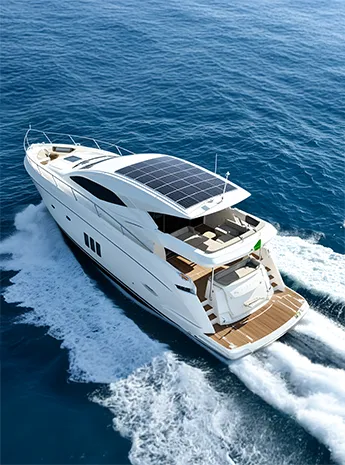 Marine Battery with Solar Panels