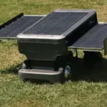 solar powered lawn mower robot