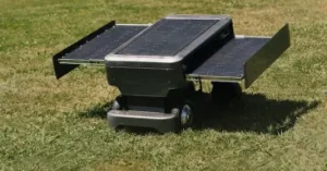 solar powered lawn mower robot