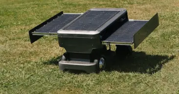 solar powered lawn mower robot