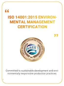 ISO 14001 2015 ENVIRONMENTAL MANAGEMENT CERTIFICATION