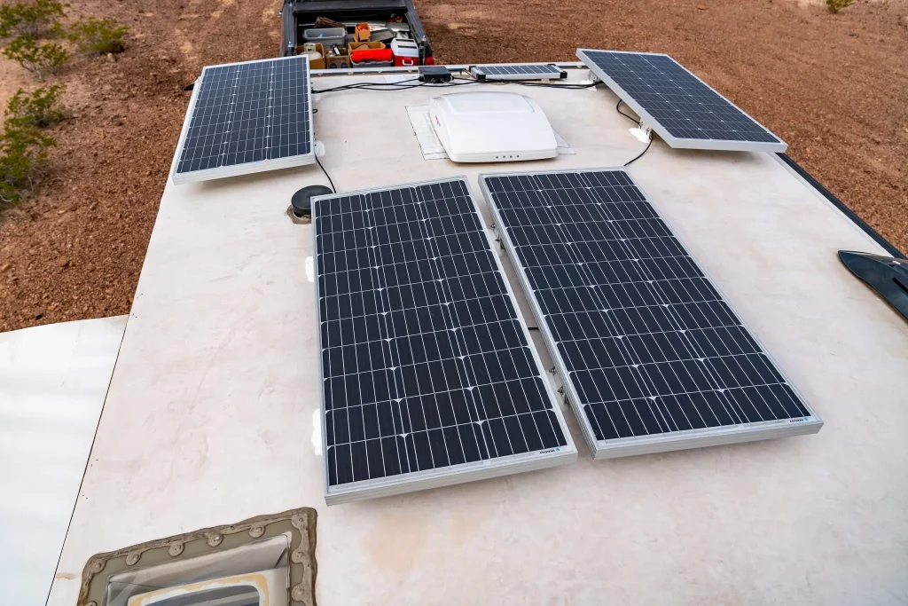 roof zoning layout for RV solar RV roof shade map template