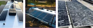rv solar panel shading sources tree shade bird droppings rooftop equipment