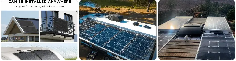 camper van flexible solar panel roof
