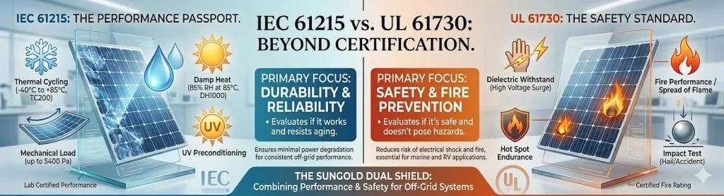 IEC 61215 vs. UL 61730