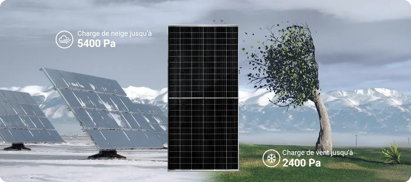 Charge de neige jusqu’à 5400 Pa