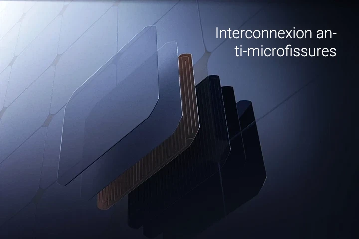 Interconnexion anti-microfissures