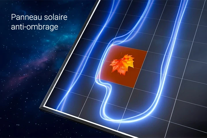 Panneau solaire anti-ombrage