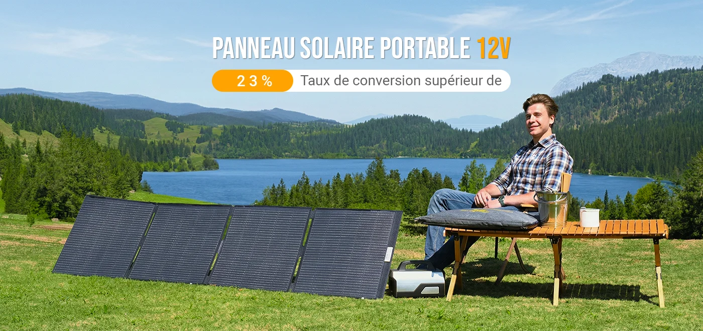 Panneau solaire portable 12V