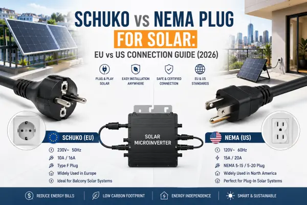 Schuko vs NEMA Solar Plug EU vs US Connection Guide