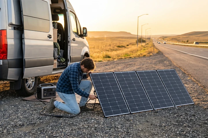 Camping solar panels Hi-Power