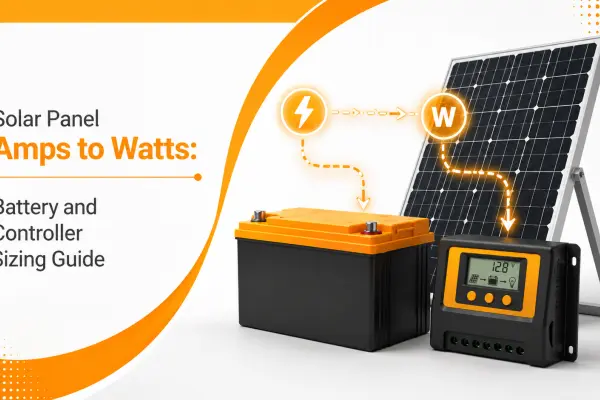 Solar Panel Amps to Watts Battery and Controller Sizing Guide