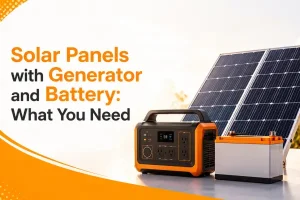 Solar Panels with Generator and Battery What You Need