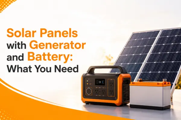 Solar Panels with Generator and Battery What You Need