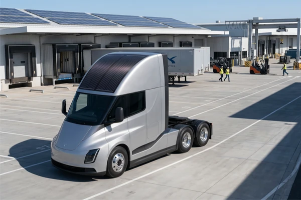 Solar-powered truck-1