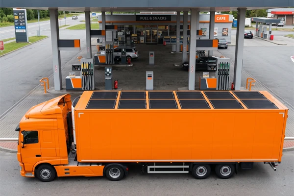 Solar-powered truck-2