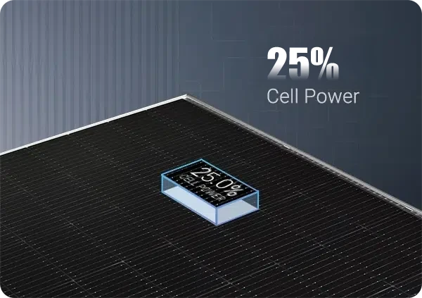 25% cell power