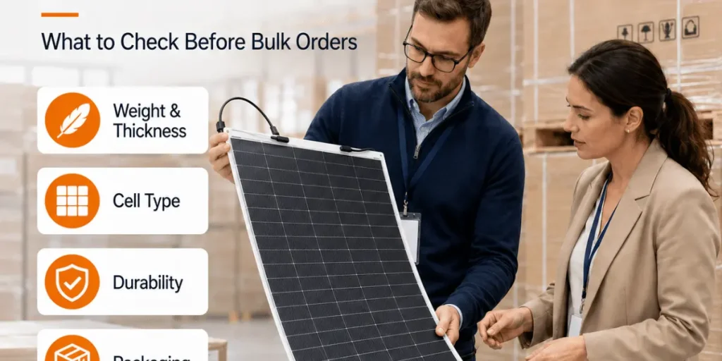 Lightweight Flexible Solar Panels for Distributors What to Check Before Bulk Orders