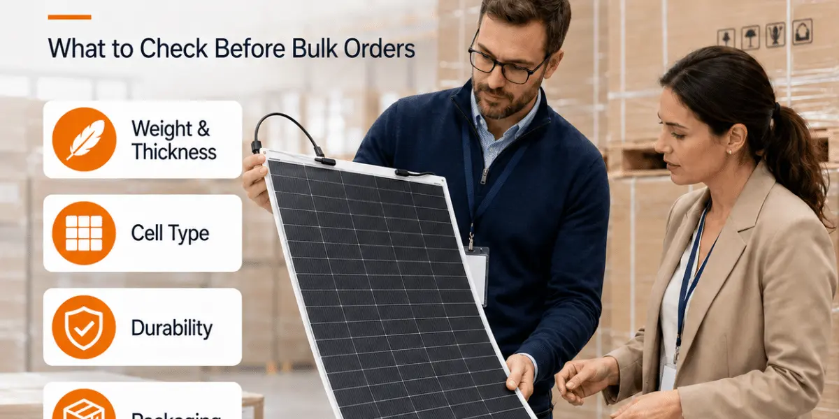 Lightweight Flexible Solar Panels for Distributors What to Check Before Bulk Orders