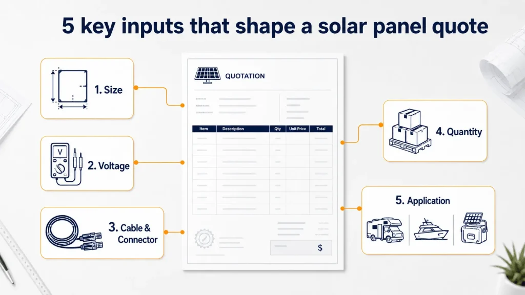 5 key inputs that shape a solar panel quote