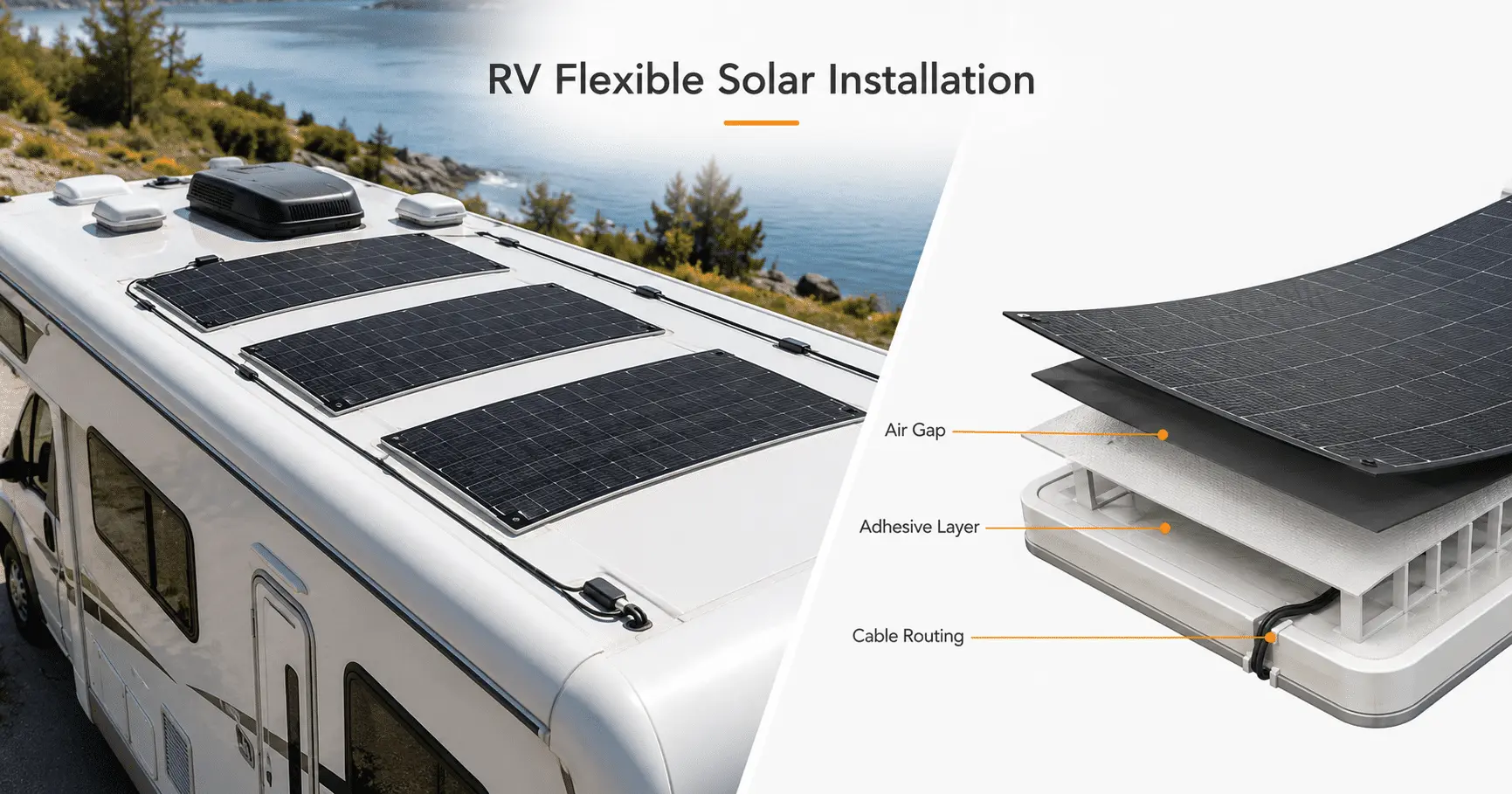 How to Install Flexible Solar Panels on an RV Roof