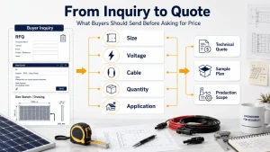Solar Panel Quotation Requirements
