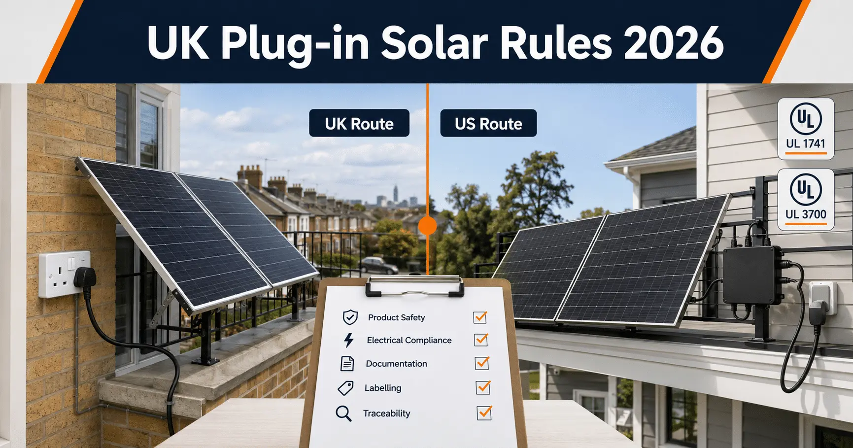 UK plug-in solar rules 2026