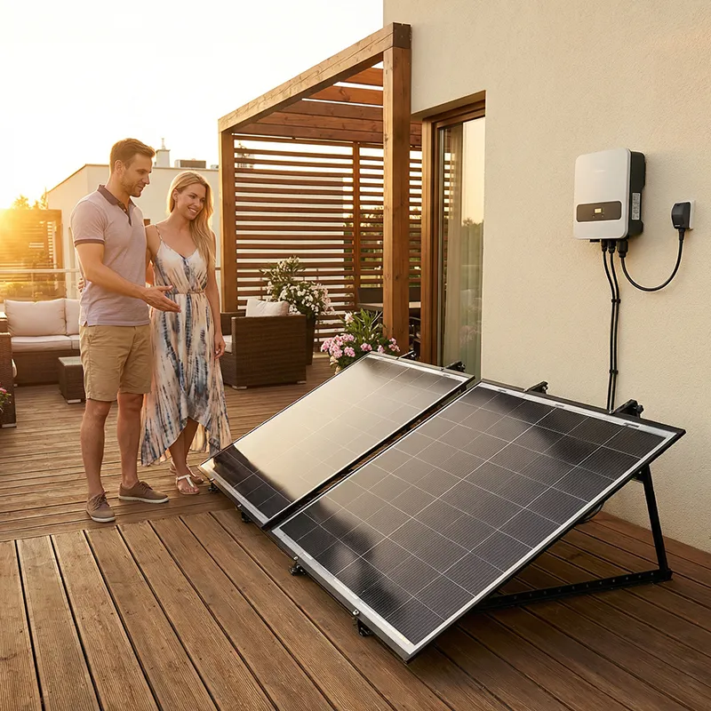 How plug-in balcony solar works