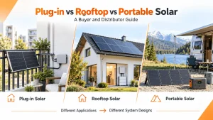 Plug-in vs Rooftop vs Portable Solar for Buyers and Distributors