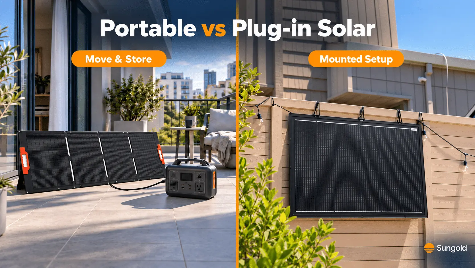 Portable vs Plug-in Solar Panels Which Fits Your Home