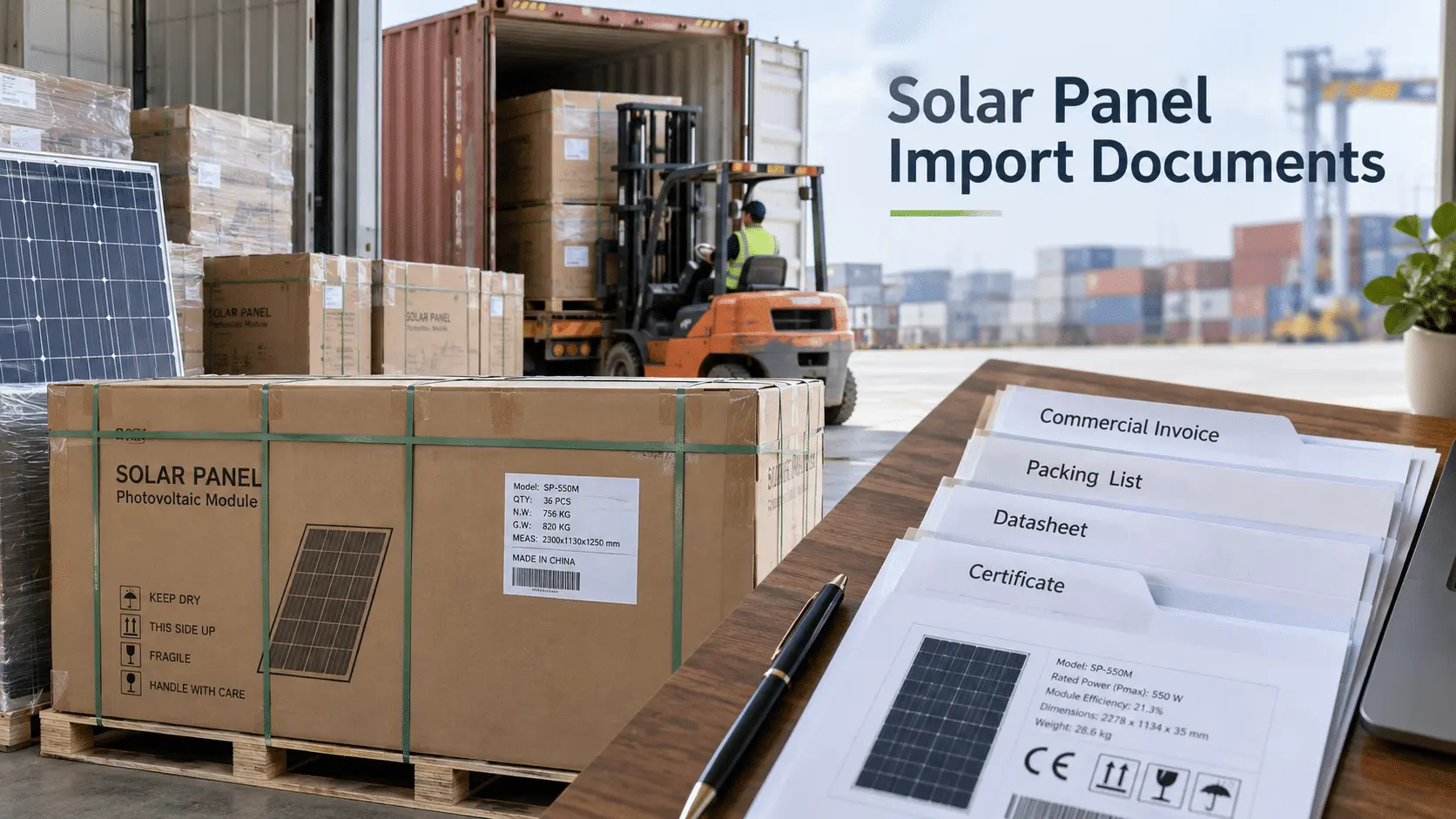 Solar Panel Import Documents