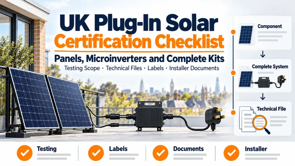 UK Plug-In Solar Certification Checklist