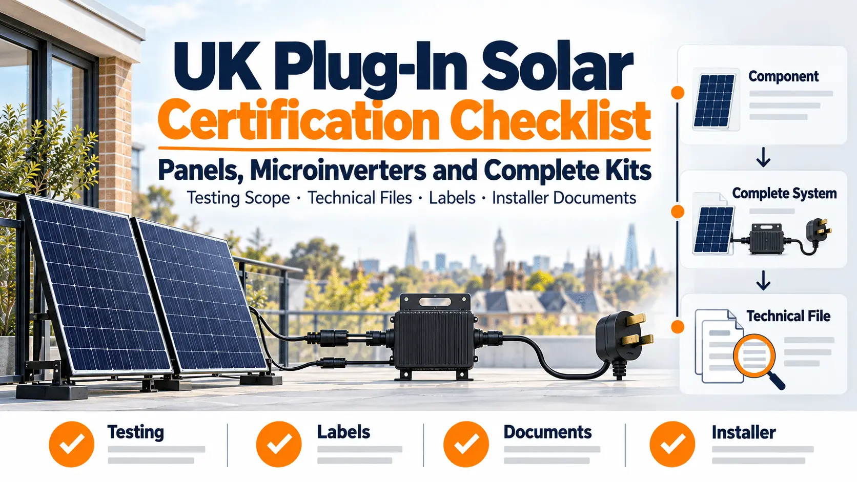 UK Plug-In Solar Certification Checklist