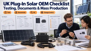 UK Plug-In Solar OEM Checklist