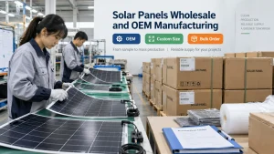 Wholesale solar panel manufacturing and OEM supply